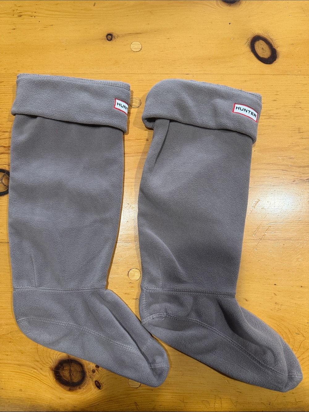 Hunter Gray Fleece Boot Sock Liners